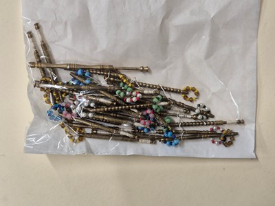 Lot 356 - Lace bobbins. A large collection of lace-making bobbins, 19th-20th century