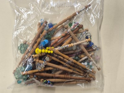 Lot 356 - Lace bobbins. A large collection of lace-making bobbins, 19th-20th century