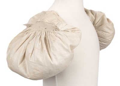 Lot 330 - Clothing. A rare pair of sleeve plumpers, circa 1830