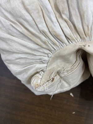 Lot 330 - Clothing. A rare pair of sleeve plumpers, circa 1830