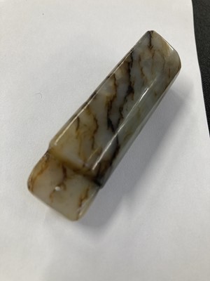 Lot 485 - Jade. A Chinese jade archers ring and other pieces