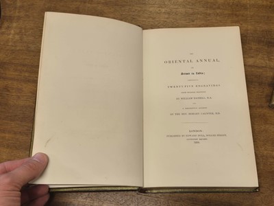Lot 15 - Daniell (William, illustrator). The Oriental Annual, or Scenes in India, Large Paper Copies, 1834-35