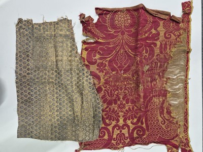 Lot 348 - Fabric. A small collection of early fragments, 16-17th century & later
