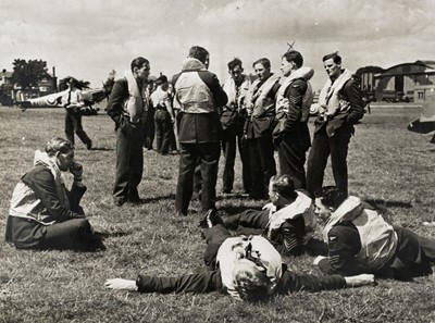 Lot 308 - Battle of Britain. RAF Logbook - Pilot Officer K.H. Cox, 610 Squadron, KIA 28 August 1940