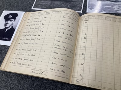 Lot 308 - Battle of Britain. RAF Logbook - Pilot Officer K.H. Cox, 610 Squadron, KIA 28 August 1940