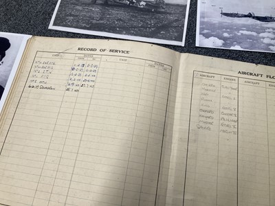 Lot 308 - Battle of Britain. RAF Logbook - Pilot Officer K.H. Cox, 610 Squadron, KIA 28 August 1940