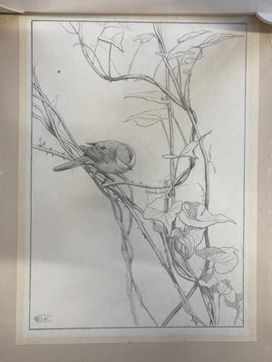 Lot 169 - Dearden (Harold, 1888-1962). Shepherd and his Flock, pen and ink on grey paper