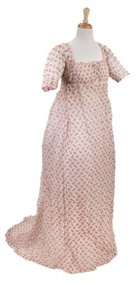 Lot 331 - Clothing. A Regency muslin dress, circa 1805