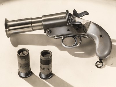 Lot 242 - Safety on the Sea. An archive relating to Pains Wessex flare guns