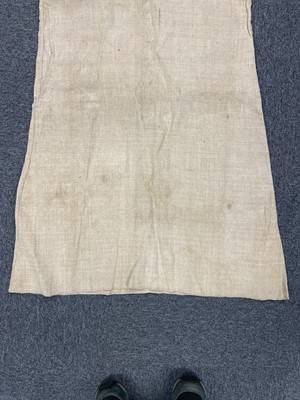 Lot 310 - Bed Linen. An early 18th century pillowcase, 1710, & a linen night gown