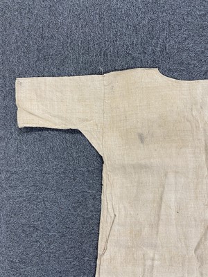 Lot 310 - Bed Linen. An early 18th century pillowcase, 1710, & a linen night gown