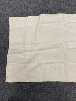 Lot 310 - Bed Linen. An early 18th century pillowcase, 1710, & a linen night gown