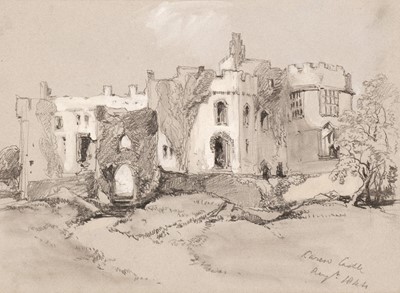 Lot 128 - Harding (James Duffield, 1797-1863). Carew Castle, August 1844, pencil..., and others