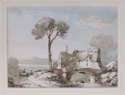 Lot 38 - Harding (James Duffield, 1797-1863). Carew Castle, August 1844, pencil..., and others