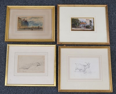 Lot 38 - Harding (James Duffield, 1797-1863). Carew Castle, August 1844, pencil..., and others