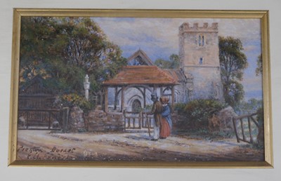 Lot 38 - Harding (James Duffield, 1797-1863). Carew Castle, August 1844, pencil..., and others