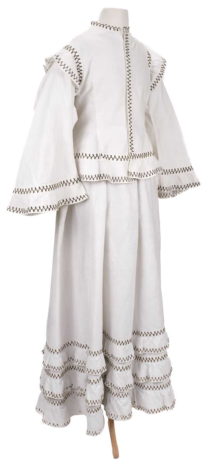 Lot 335 - Clothing. A two-piece walking or croquet dress, circa 1860