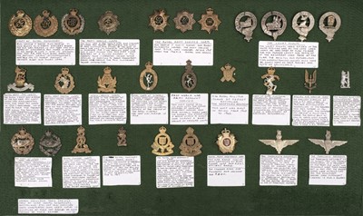 Lot 47 - Cap Badges. A collection of regimental cap badges
