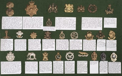 Lot 47 - Cap Badges. A collection of regimental cap badges
