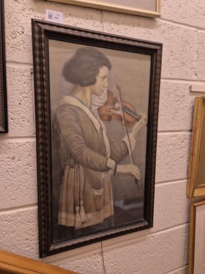Lot 174 - Sleigh (Bernard, 1872-1954). The Young Violinist