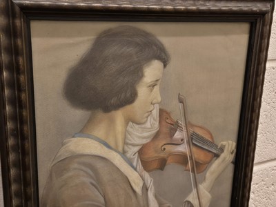 Lot 174 - Sleigh (Bernard, 1872-1954). The Young Violinist