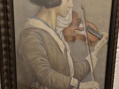 Lot 174 - Sleigh (Bernard, 1872-1954). The Young Violinist