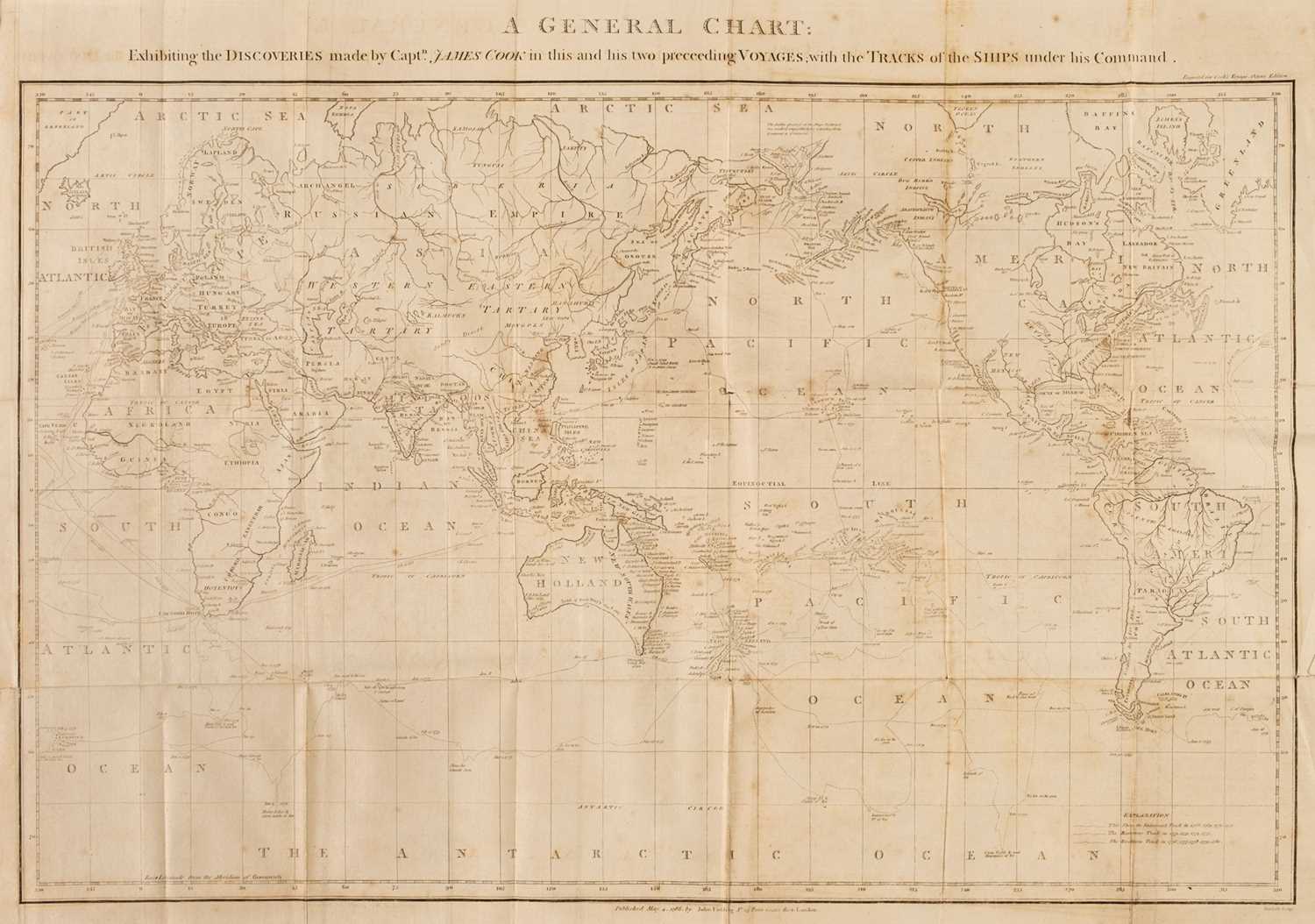 Lot 12 - Cook (James). A Voyage to the Pacific Ocean, 4 volumes, 1785-86