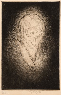 Lot 400 - Carter (Frederick, 1883-1967). D. H. Lawrence, etching, 1932