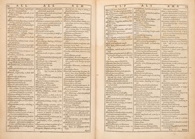 Lot 288 - Florio (John). A Worlde of Wordes, or ... Exact Dictionary in Italian and English, 1598