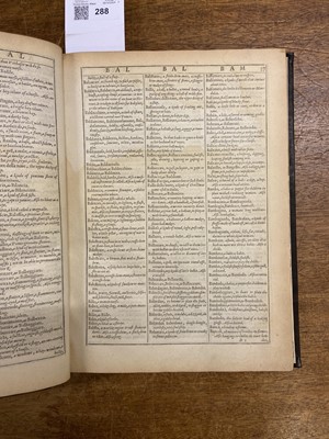 Lot 288 - Florio (John). A Worlde of Wordes, or ... Exact Dictionary in Italian and English, 1598