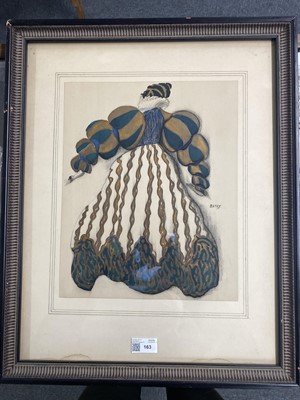 Lot 163 - Attributed to Leon Bakst 1866-1924. Costume design for a character from The Legend of Joseph, circa 1914