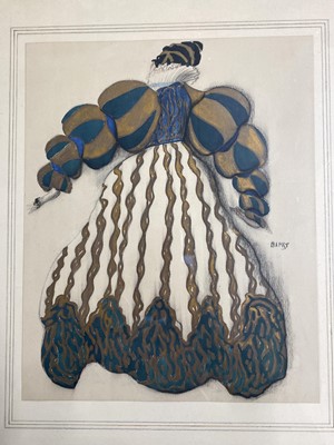 Lot 163 - Attributed to Leon Bakst 1866-1924. Costume design for a character from The Legend of Joseph, circa 1914