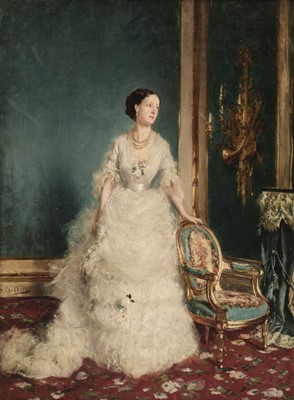 Lot 117 - Boldini, Giovanni (1842-1931). Portrait of Lady Charlotte Russell, circa 1870