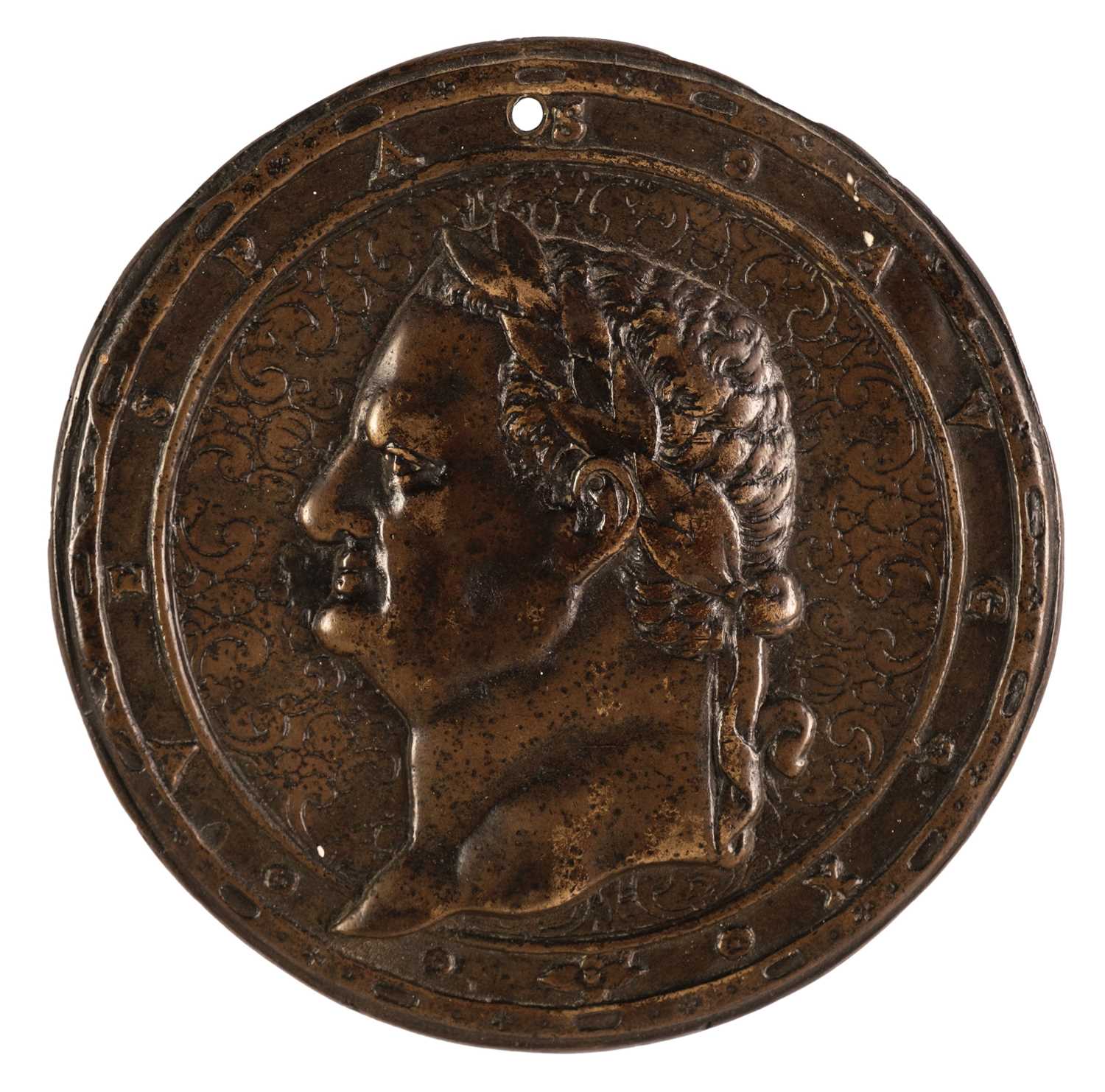 Lot 35 - Italian School. Emperor Vespasian (reigned 69-79 AD), circa 16th century, bronze