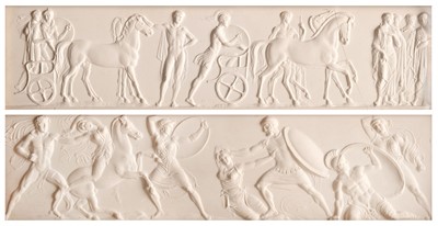 Lot 95 - Henning (John, 1771-1851). A pair of plaster reliefs of the Parthenon frieze, circa 1816-20
