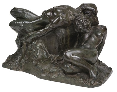 Lot 99 - Nicolini (Giovanni, 1872-1956) Ebbro (Drunk), bronze sculpture