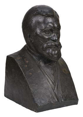 Lot 49 - Clay (J), early 20th century, bronze half-length bust