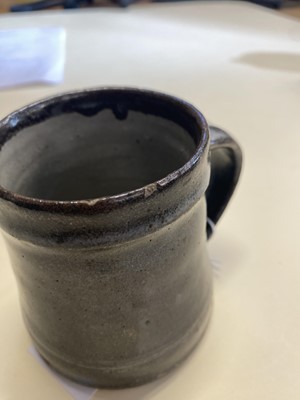 Lot 403 - Leach Pottery. Three beer tankards