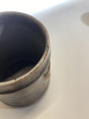 Lot 403 - Leach Pottery. Three beer tankards