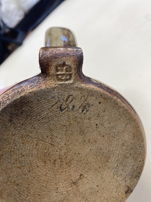 Lot 403 - Leach Pottery. Three beer tankards