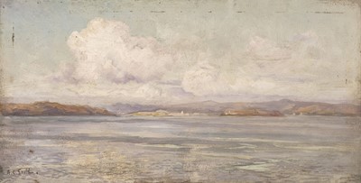 Lot 205 - 1902 Gould (Alexander Carruthers, 1870-1948). The Cumbraes: from the Arran Coast, 1902
