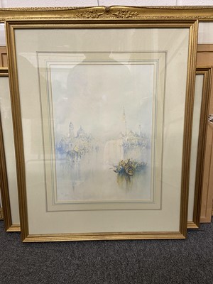 Lot 150 - Wasley (Frank, 1848-1934). Quayside, St. Marks Square, Venice, watercolour