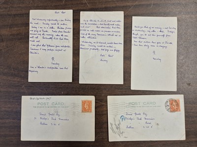 Lot 170 - French (Cecil, 1879-1953). An archive of autograph letters and plain postcards, 1946-1952