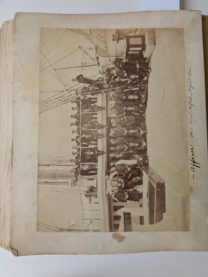 Lot 5 - Baker (Casper Joseph, 1852-1918). An album of photographs compiled by naval cadet Casper Baker, c. 1865-73