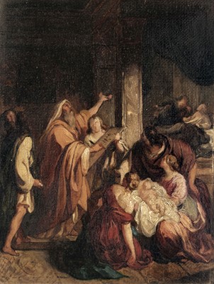Lot 139 - Coghetti (Francesco, 1804-1875). Presentation in the Temple, oil on canvas