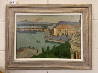 Lot 186 - Le Bas (Edward, 1904-1966). Harbour, oil