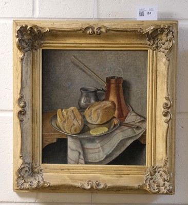 Lot 191 - Armfield (Maxwell Ashby, 1881-1972). Le Premier Dejeuner, tempera on board
