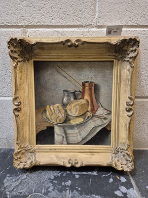 Lot 191 - Armfield (Maxwell Ashby, 1881-1972). Le Premier Dejeuner, tempera on board