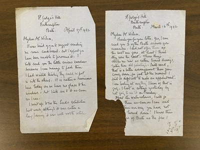 Lot 189 - Hennell (Thomas, 1903-1945). A series of 8 autograph Lltters signed, 'Thomas Hennell', 1941-42