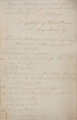 Lot 360 - Romney (George, 1734-1802). A Catalogue of Pictorial Designs..., circa 1805-1810